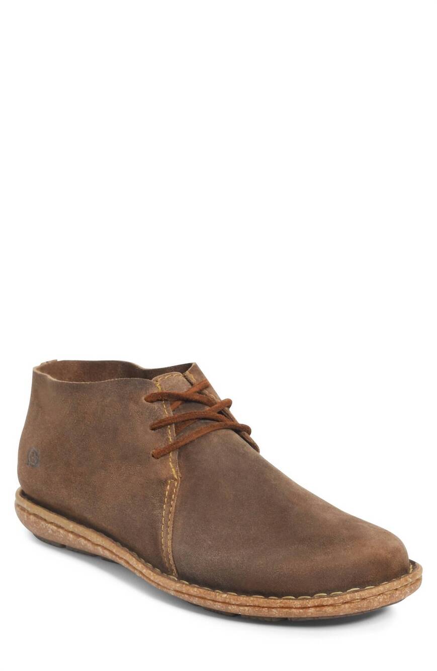 NEW BORN men's nash low-profile chukka boots in taupe avola distressed
